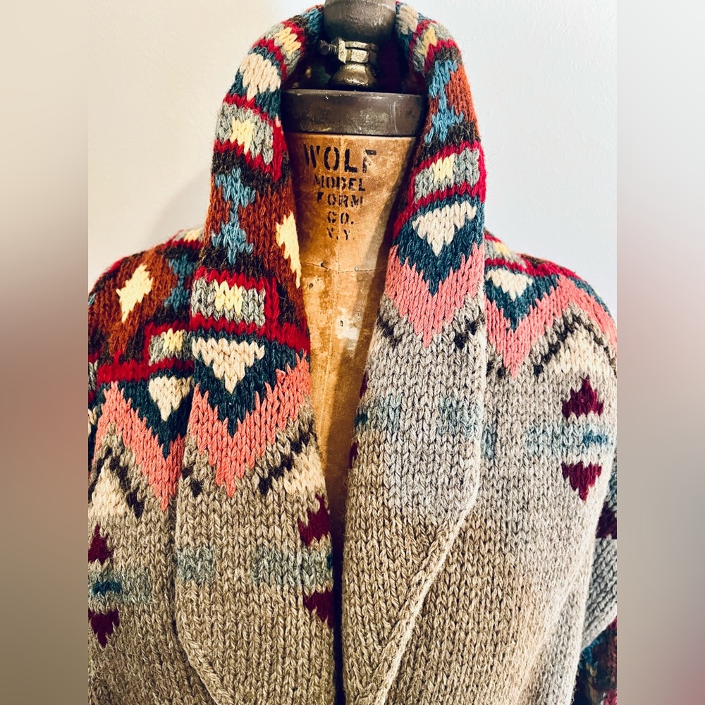 Rare Vintage Collector’s Ralph Lauren Country Cardigan Sweater - Picture 8 of 12